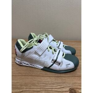 Reebok CrossFit Lifter Shoes 9 White Green U-Form Weightlifting Training Sneaker